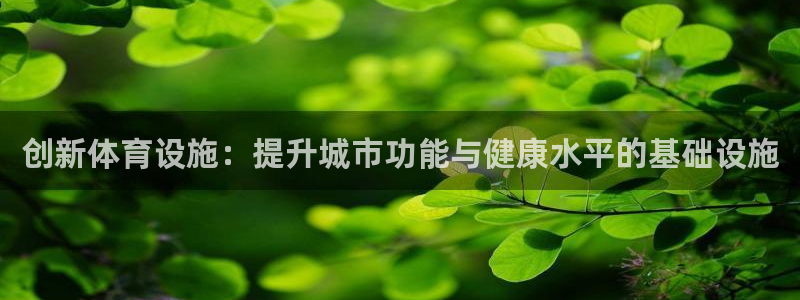 凯捷体育：创新体育设施：提升城市功能与健康水平的基础