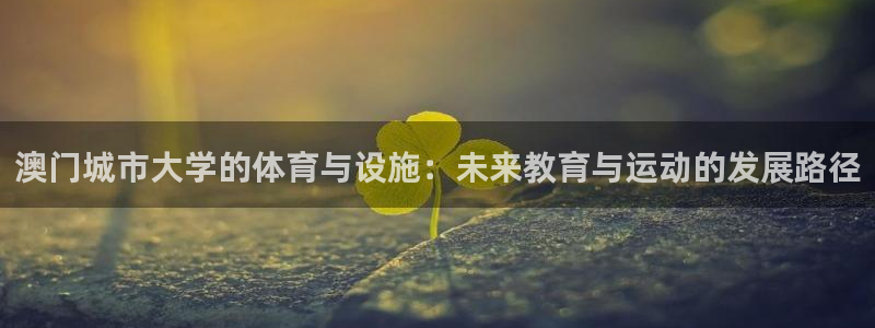 凯捷体育代理：澳门城市大学的体育与设施：未来教育与运动的发展