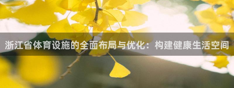 凯捷体育软件：浙江省体育设施的全面布局与优化：构建健康生活空 